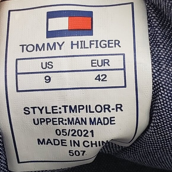 Tommy Hilfiger Men's Tmpilor-R Sneaker Lace-Up White Classic Logo Size 9 - Picture 2 of 8